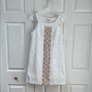 Lilly Pulitzer White and Cream Sheath Mini Dress